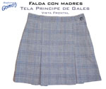 Falda Escolar con Madres Príncipe de Gales